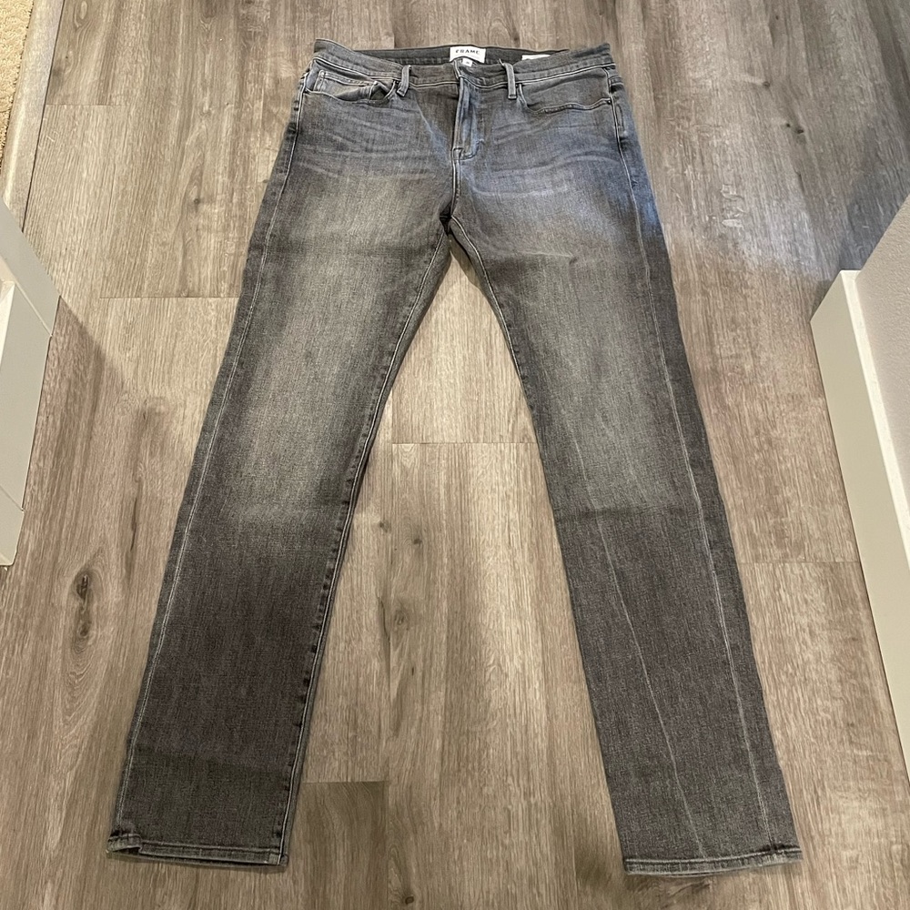 Frame Denim L’Homme Slim - Men’s 34 - Black/Grey